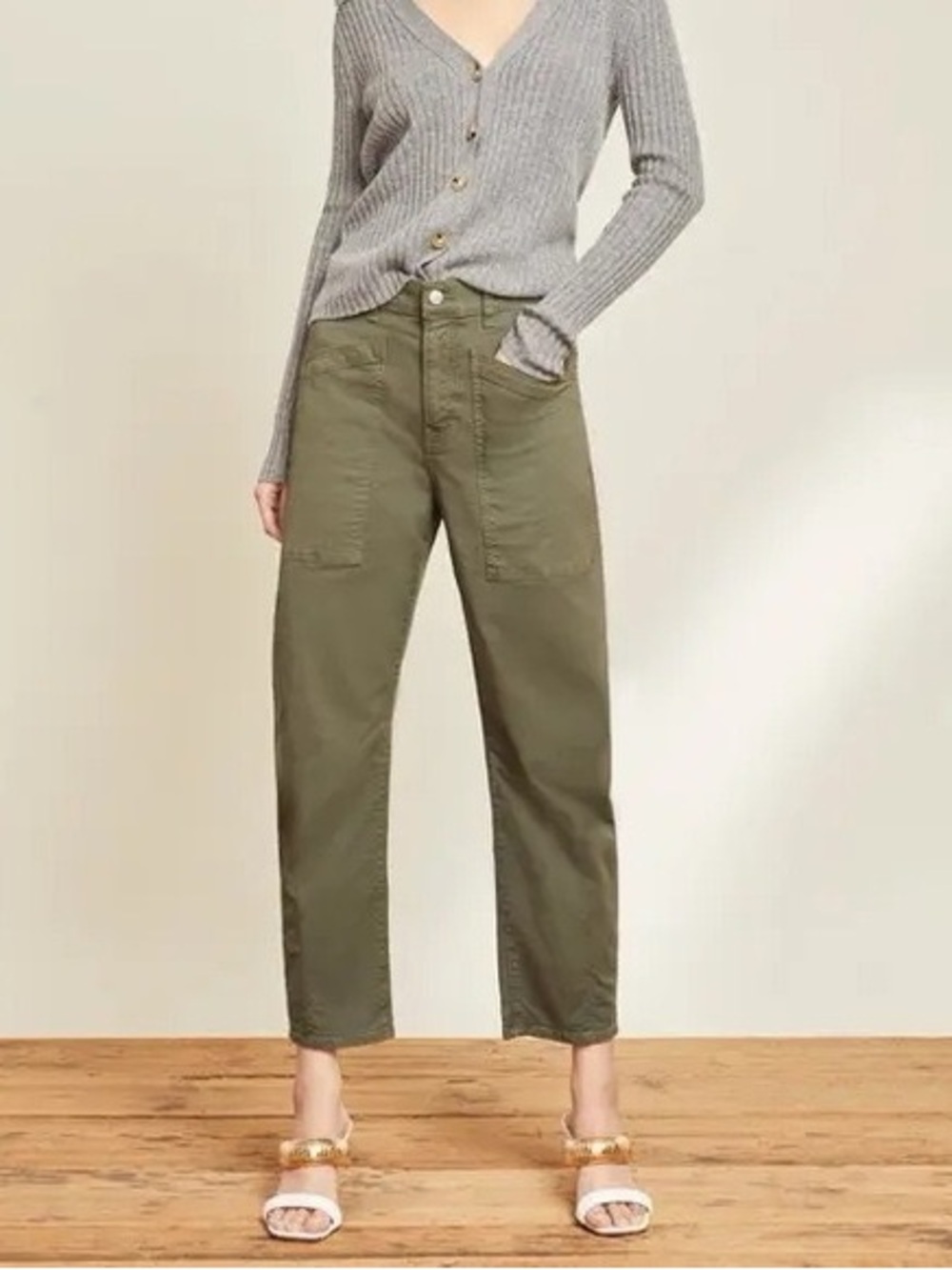 Veronica Beard Charlie Barrel Leg Pants